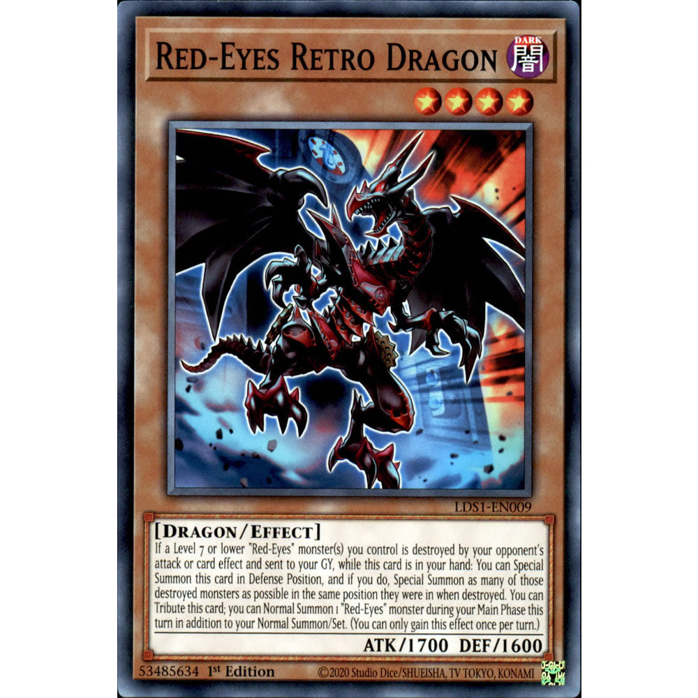 Red-Eyes Retro Dragon LDS1-EN009 Yu-Gi-Oh! Card from the Legendary Duelists: Season 1 Set