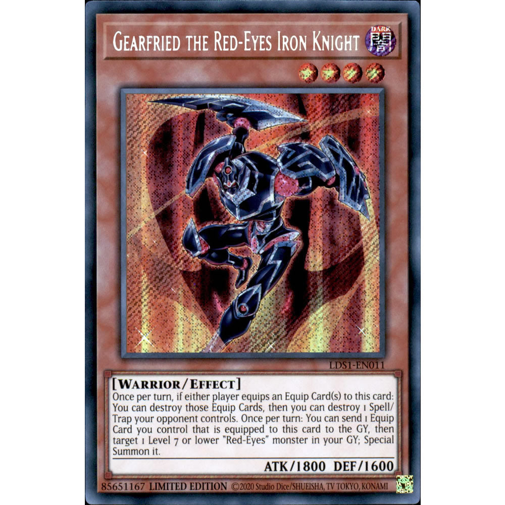 Gearfried the Red-Eyes Iron Knight LDS1-EN011 Yu-Gi-Oh! Card from the Legendary Duelists: Season 1 Set