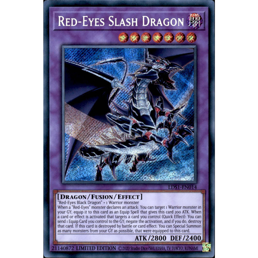 Red-Eyes Slash Dragon LDS1-EN014 Yu-Gi-Oh! Card from the Legendary Duelists: Season 1 Set