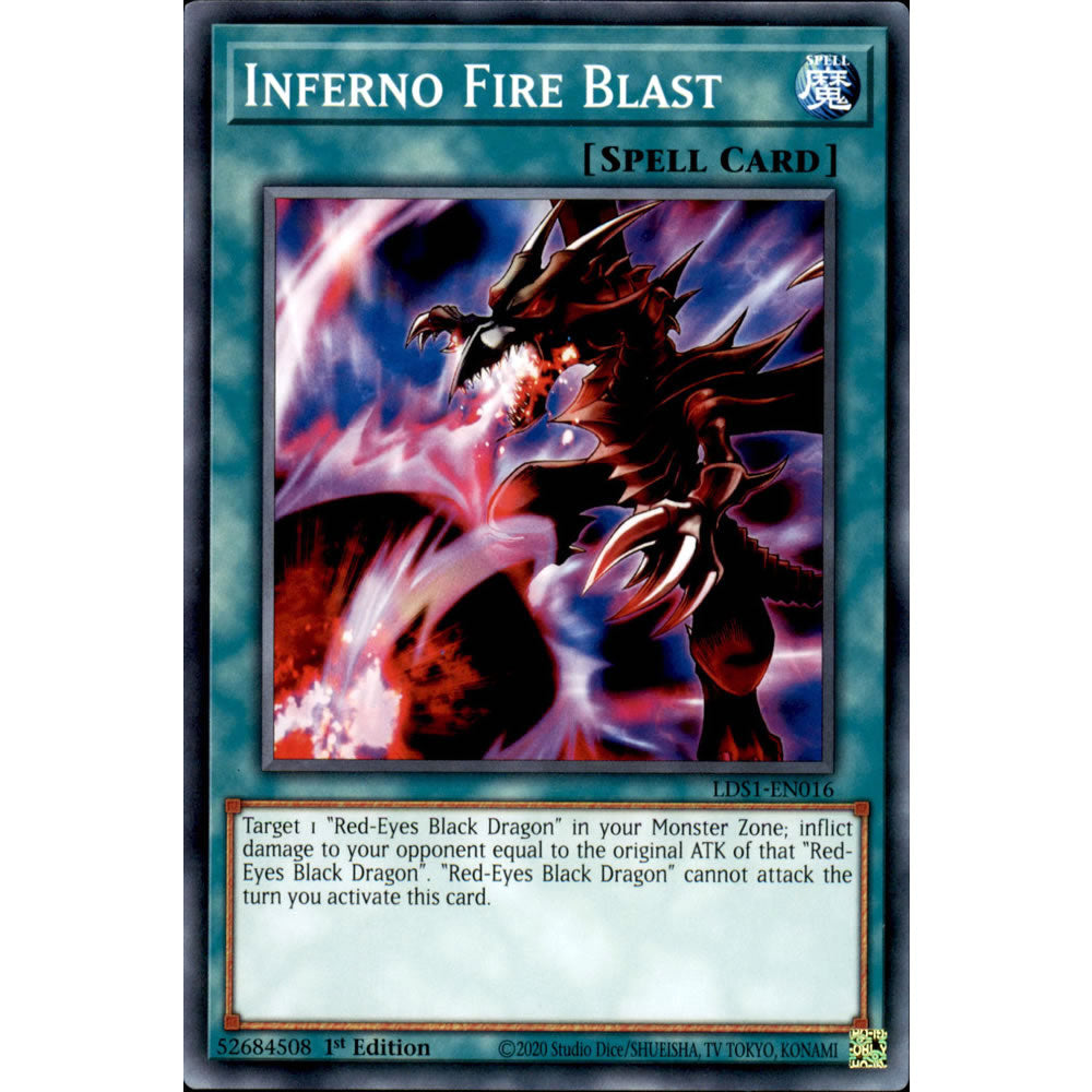 Inferno Fire Blast LDS1-EN016 Yu-Gi-Oh! Card from the Legendary Duelists: Season 1 Set
