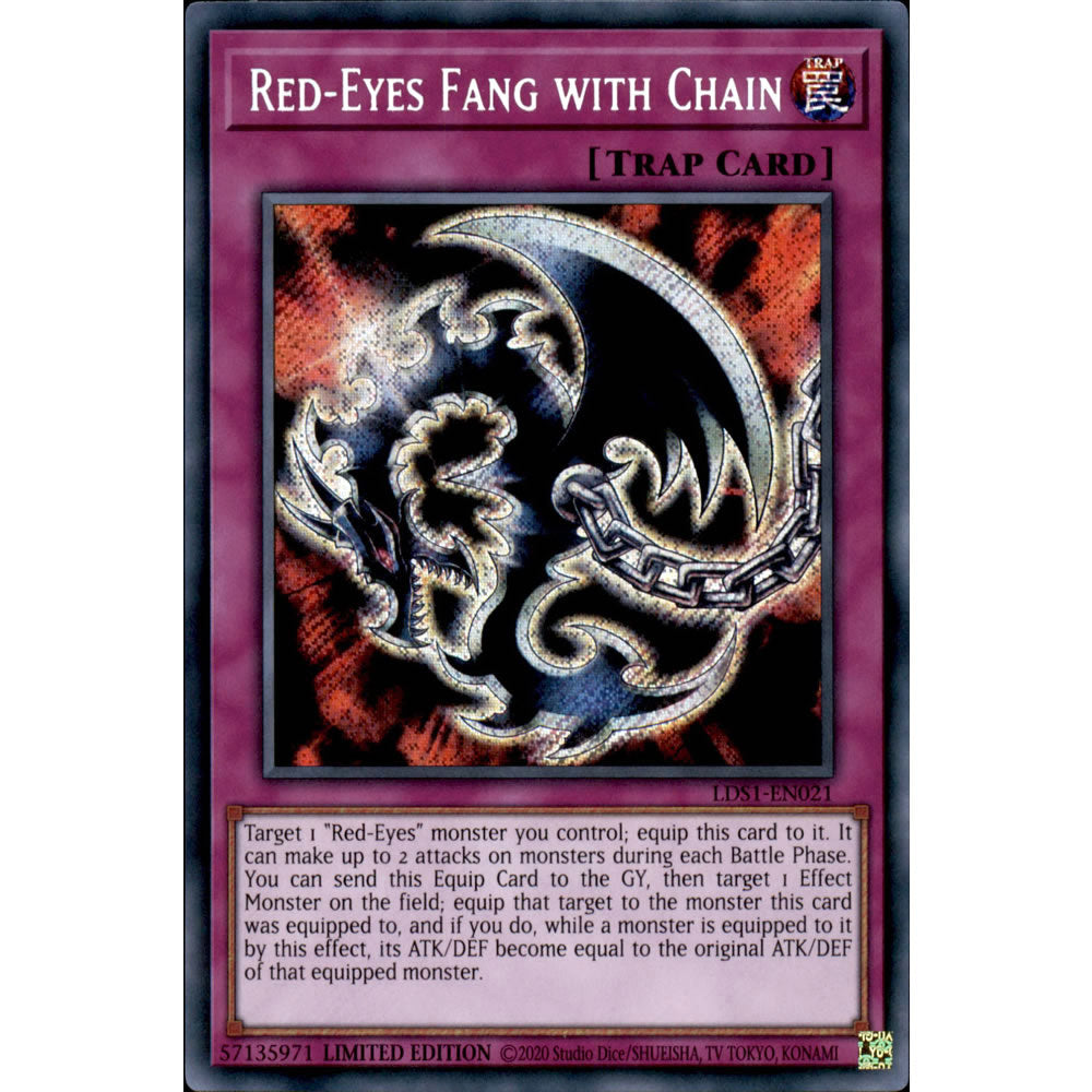 Red-Eyes Fang with Chain LDS1-EN021 Yu-Gi-Oh! Card from the Legendary Duelists: Season 1 Set