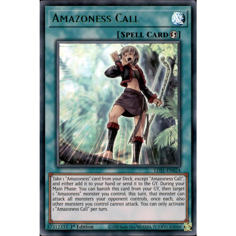 Amazoness Call - Green LDS1-EN024 Yu-Gi-Oh! Card from the Legendary Duelists: Season 1 Set