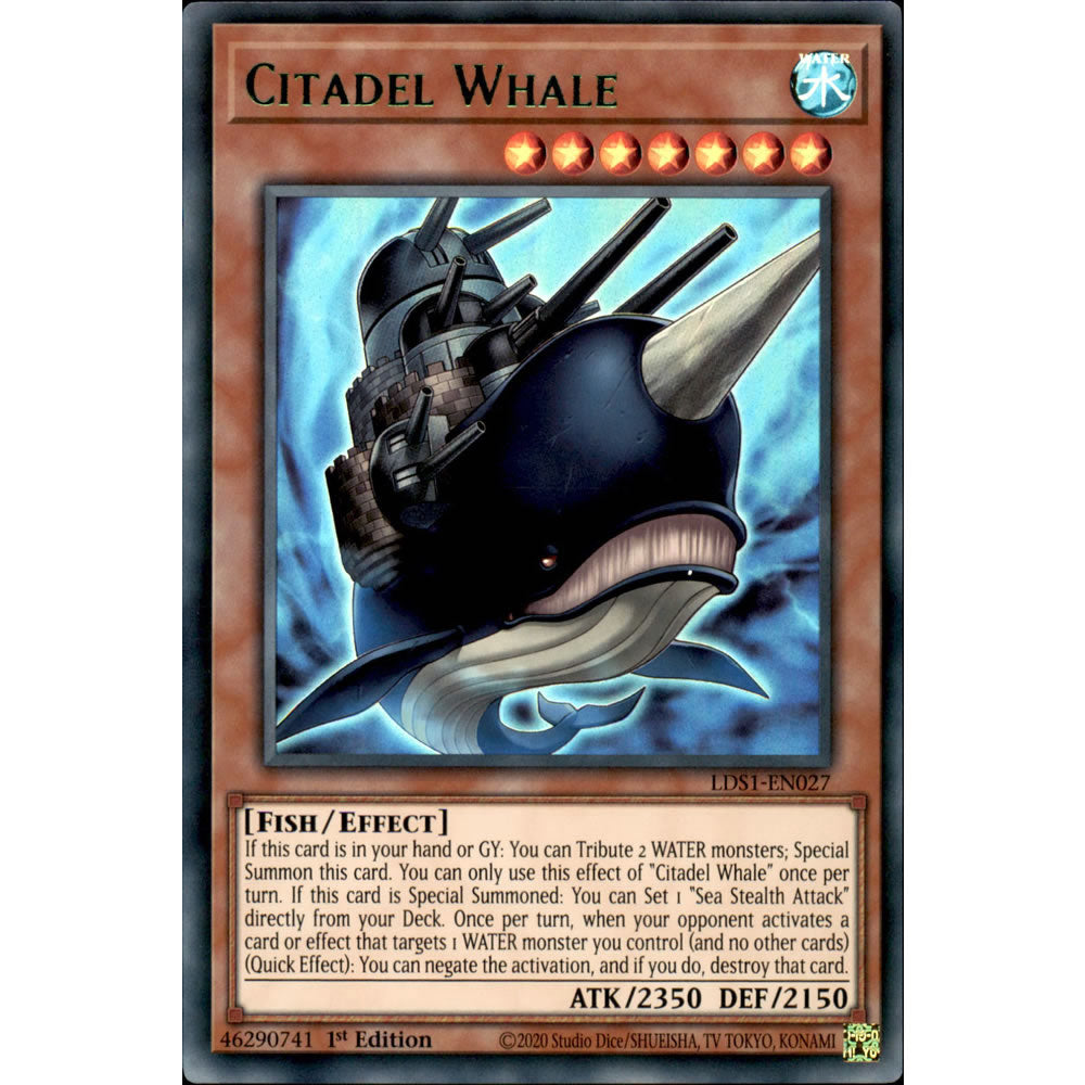 Citadel Whale LDS1-EN027 Yu-Gi-Oh! Card from the Legendary Duelists: Season 1 Set