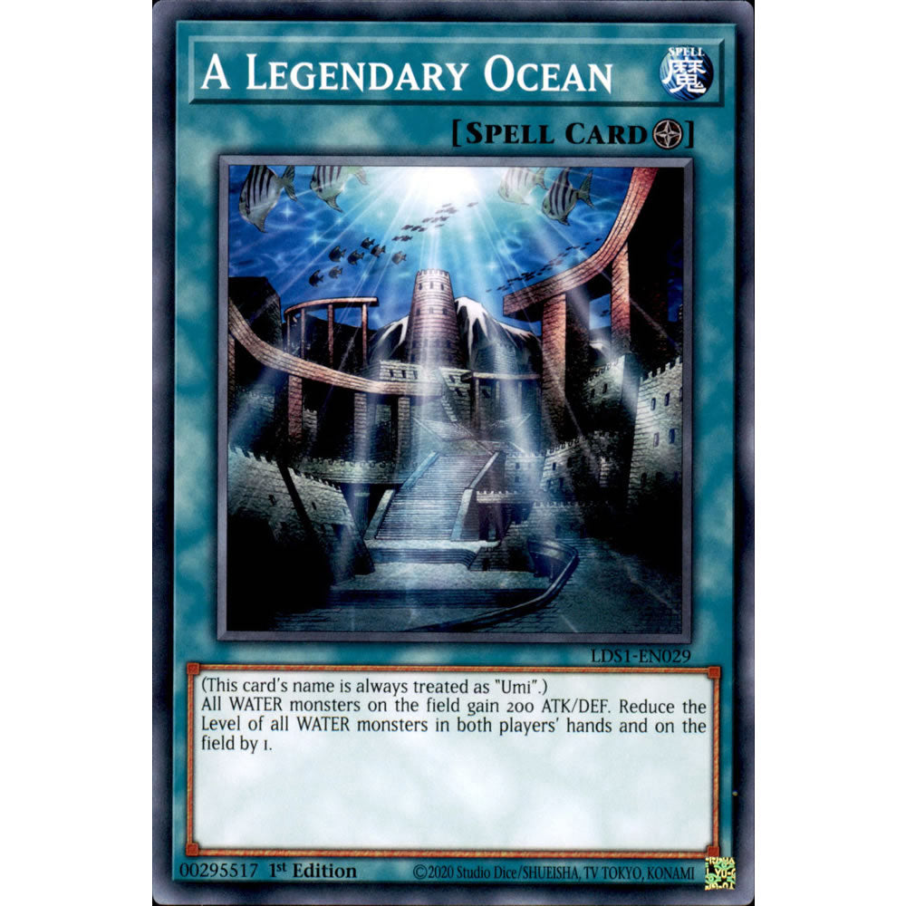 A Legendary Ocean LDS1-EN029 Yu-Gi-Oh! Card from the Legendary Duelists: Season 1 Set