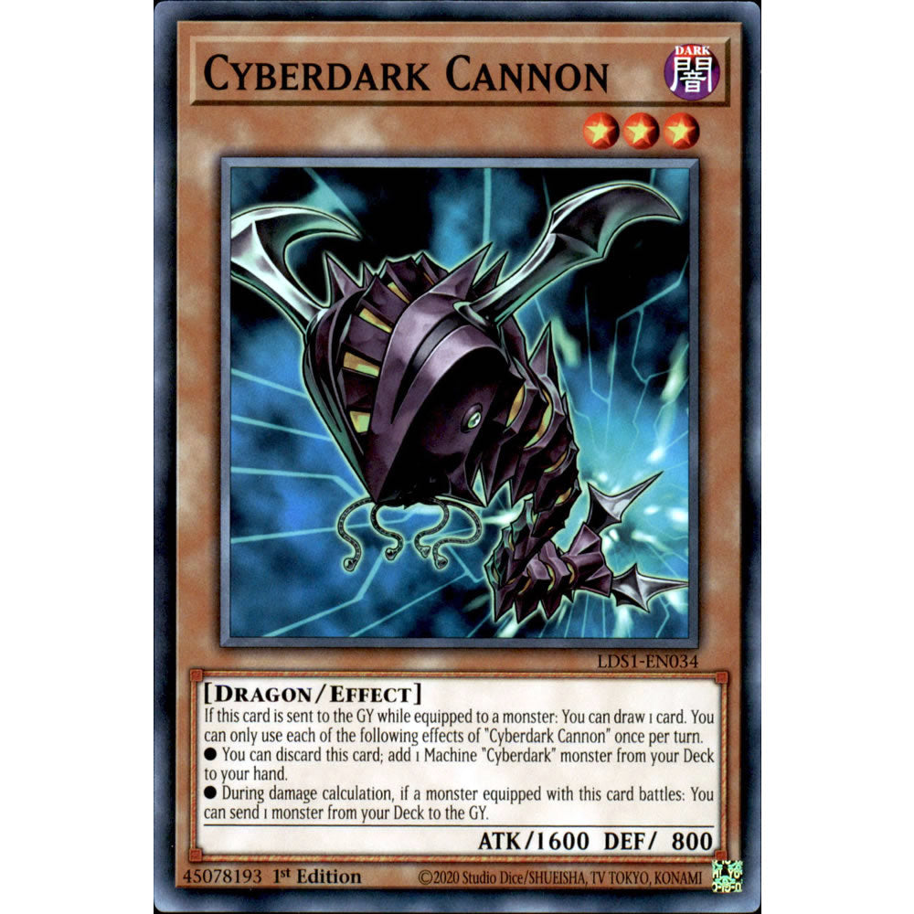 Cyberdark Cannon LDS1-EN034 Yu-Gi-Oh! Card from the Legendary Duelists: Season 1 Set