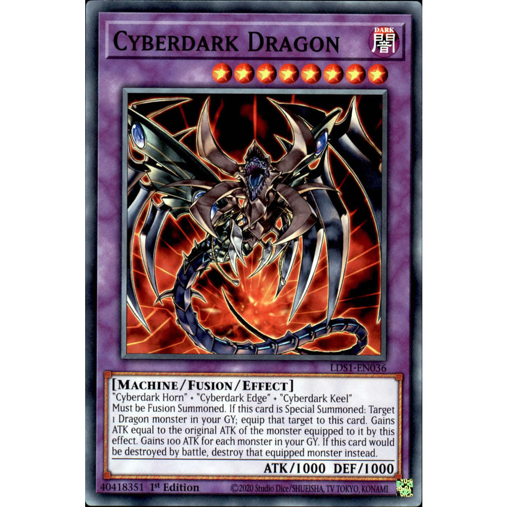 Cyberdark Dragon LDS1-EN036 Yu-Gi-Oh! Card from the Legendary Duelists: Season 1 Set