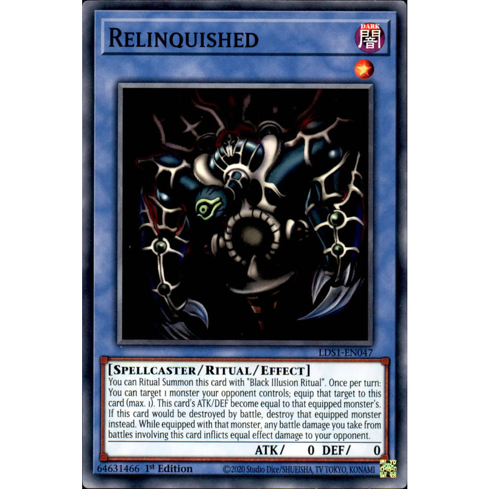 Relinquished LDS1-EN047 Yu-Gi-Oh! Card from the Legendary Duelists: Season 1 Set