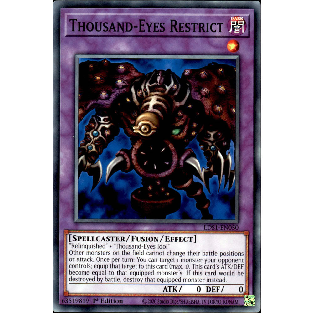 Thousand-Eyes Restrict LDS1-EN050 Yu-Gi-Oh! Card from the Legendary Duelists: Season 1 Set