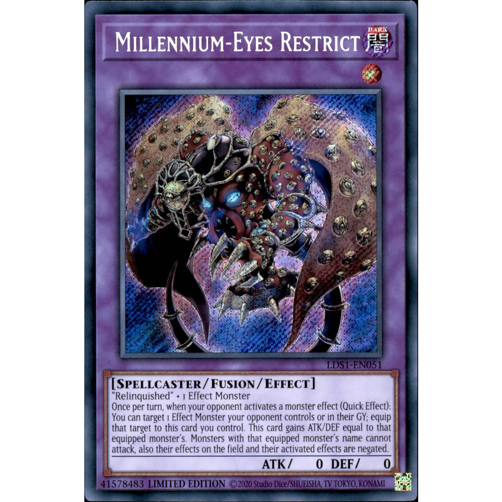 Millennium-Eyes Restrict LDS1-EN051 Yu-Gi-Oh! Card from the Legendary Duelists: Season 1 Set