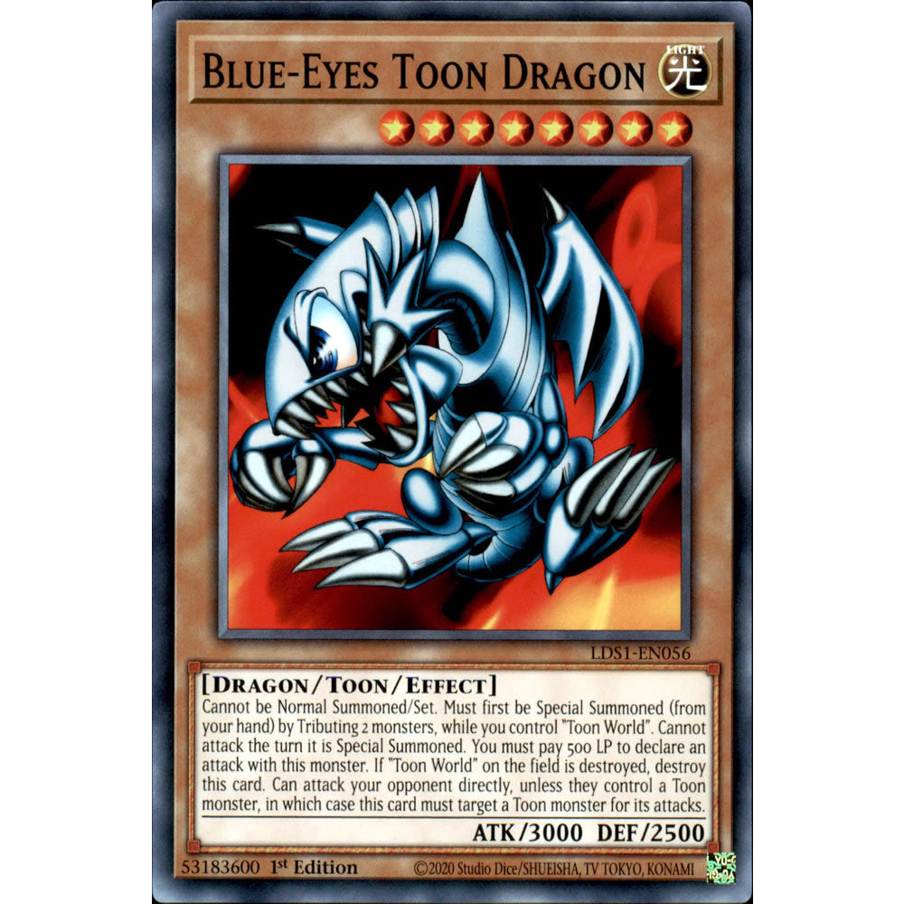 Blue-Eyes Toon Dragon LDS1-EN056 Yu-Gi-Oh! Card from the Legendary Duelists: Season 1 Set