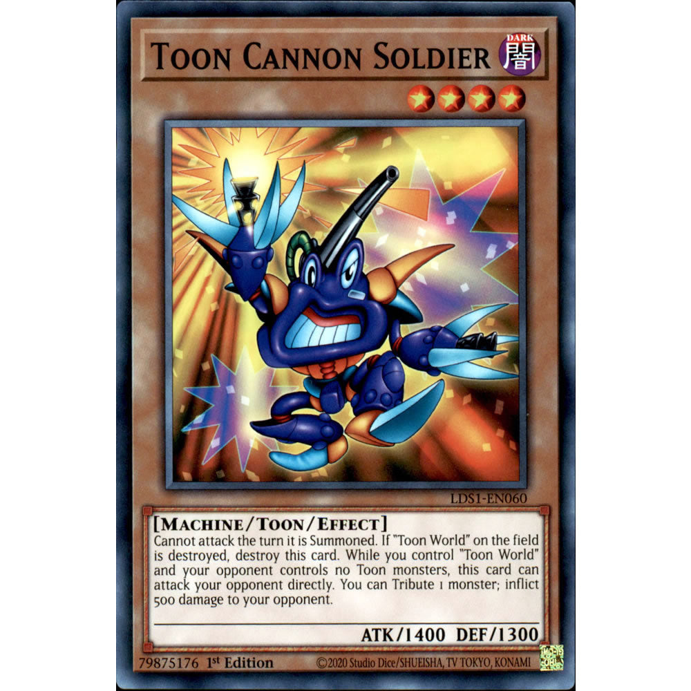 Toon Cannon Soldier LDS1-EN060 Yu-Gi-Oh! Card from the Legendary Duelists: Season 1 Set