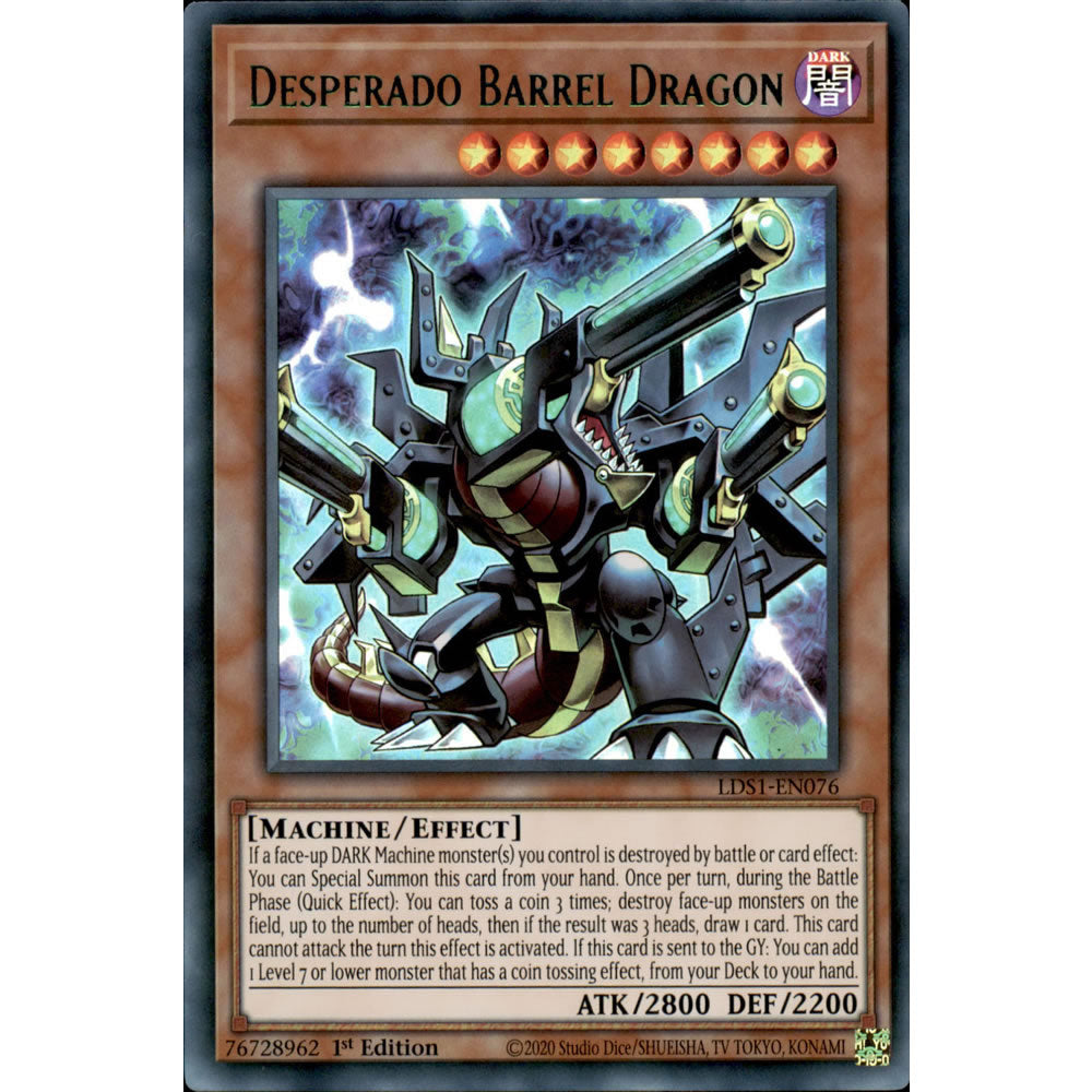 Desperado Barrel Dragon - Purple LDS1-EN076 Yu-Gi-Oh! Card from the Legendary Duelists: Season 1 Set