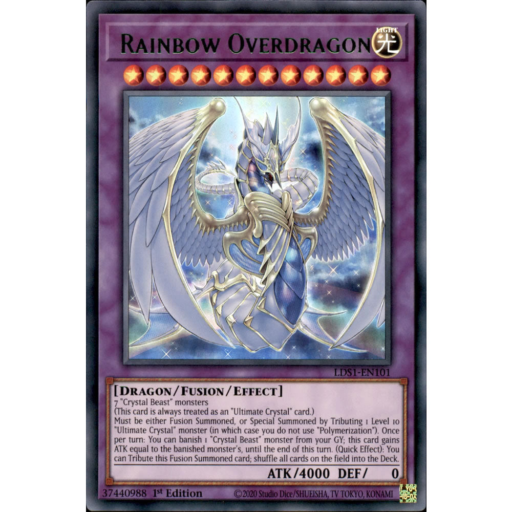 Rainbow Overdragon - Purple LDS1-EN101 Yu-Gi-Oh! Card from the Legendary Duelists: Season 1 Set