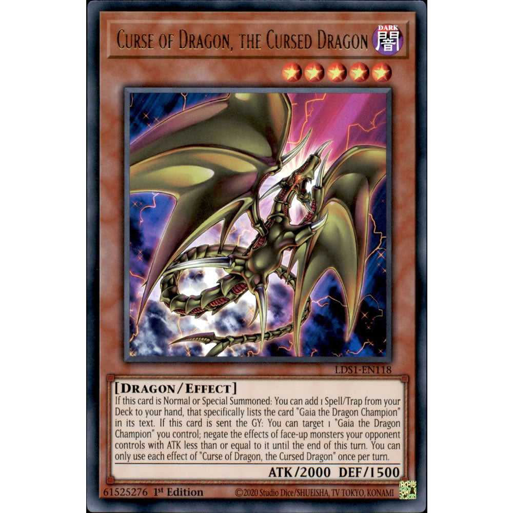 Curse of Dragon, the Cursed Dragon LDS1-EN118 Yu-Gi-Oh! Card from the Legendary Duelists: Season 1 Set