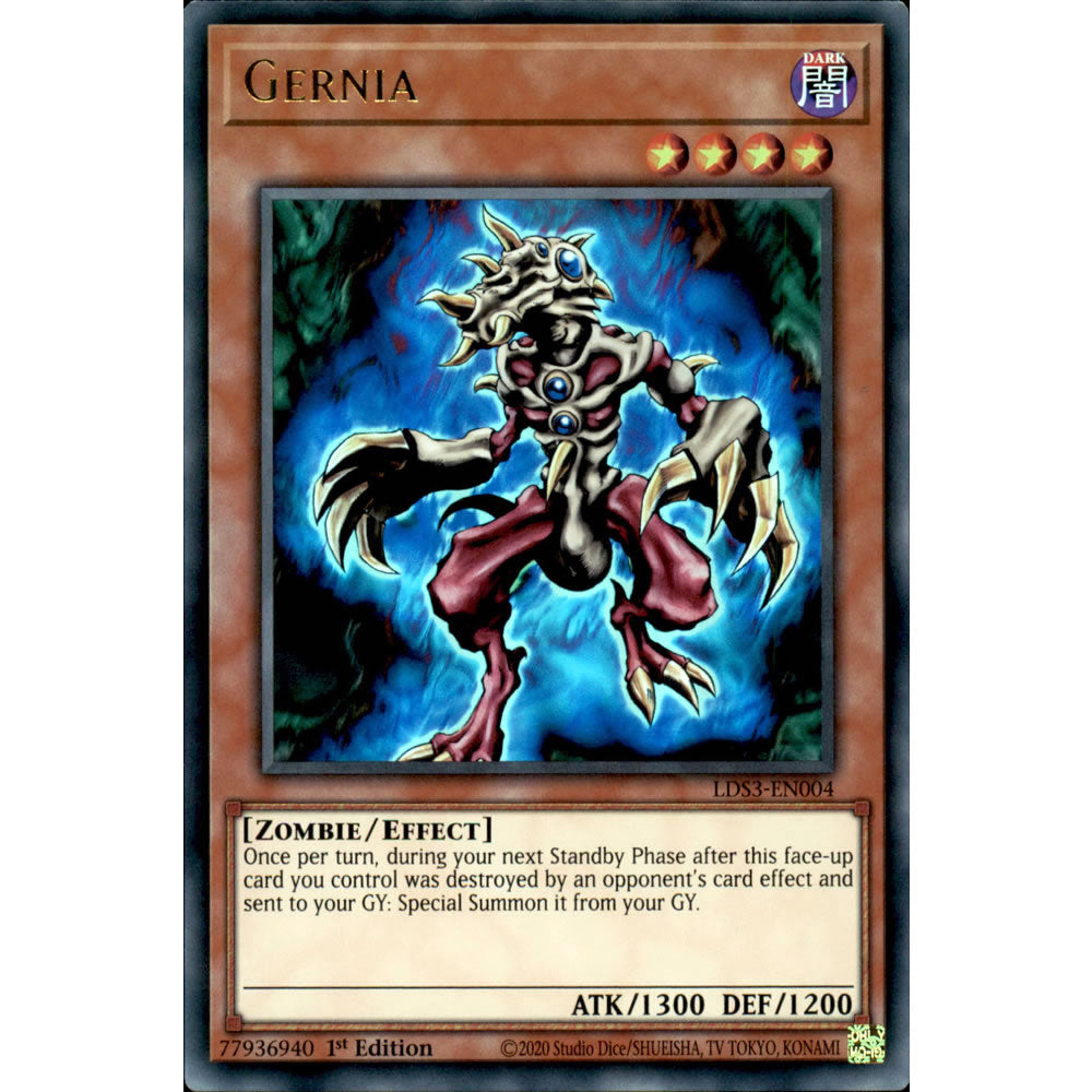 Gernia LDS3-EN004 Yu-Gi-Oh! Card from the Legendary Duelists: Season 3 Set