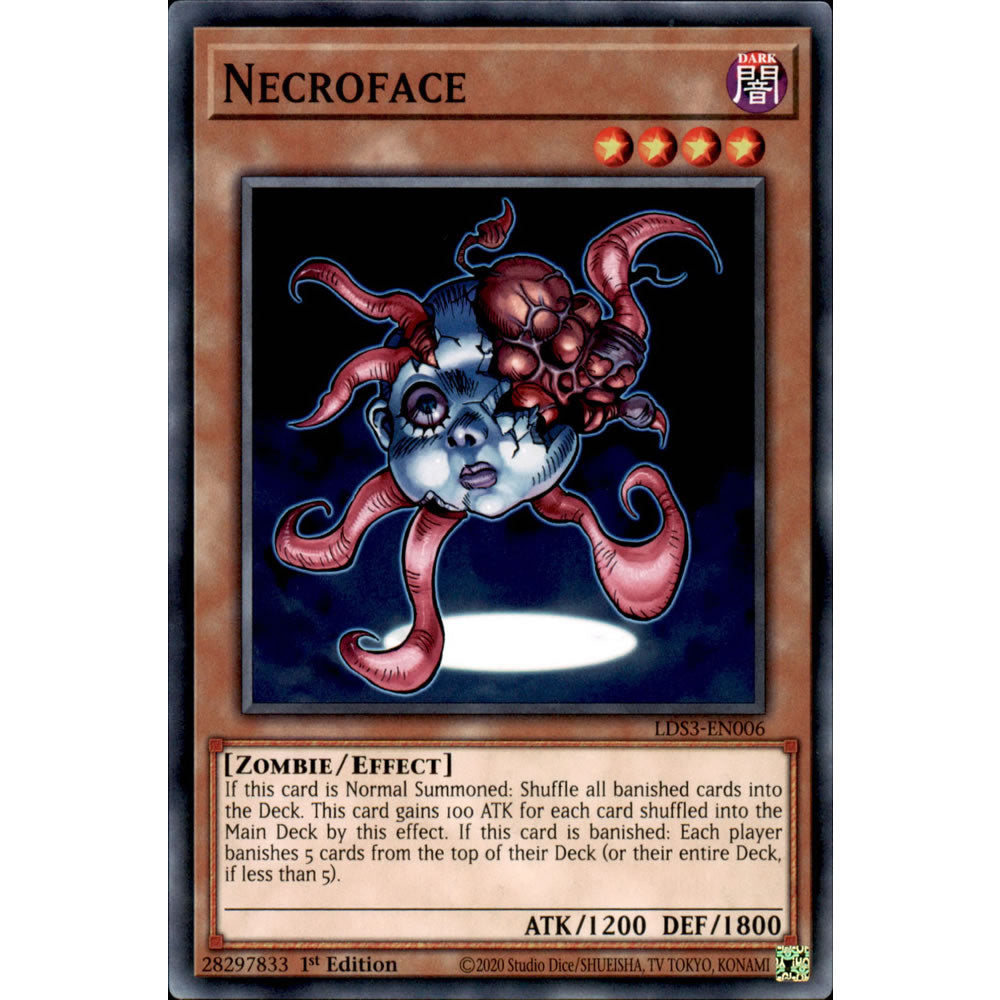 Necroface LDS3-EN006 Yu-Gi-Oh! Card from the Legendary Duelists: Season 3 Set