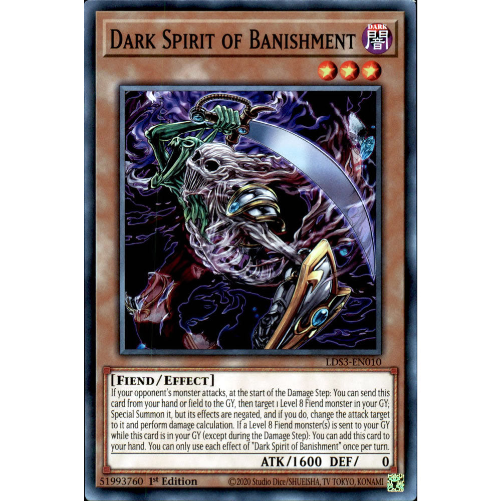 Dark Spirit of Banishment LDS3-EN010 Yu-Gi-Oh! Card from the Legendary Duelists: Season 3 Set
