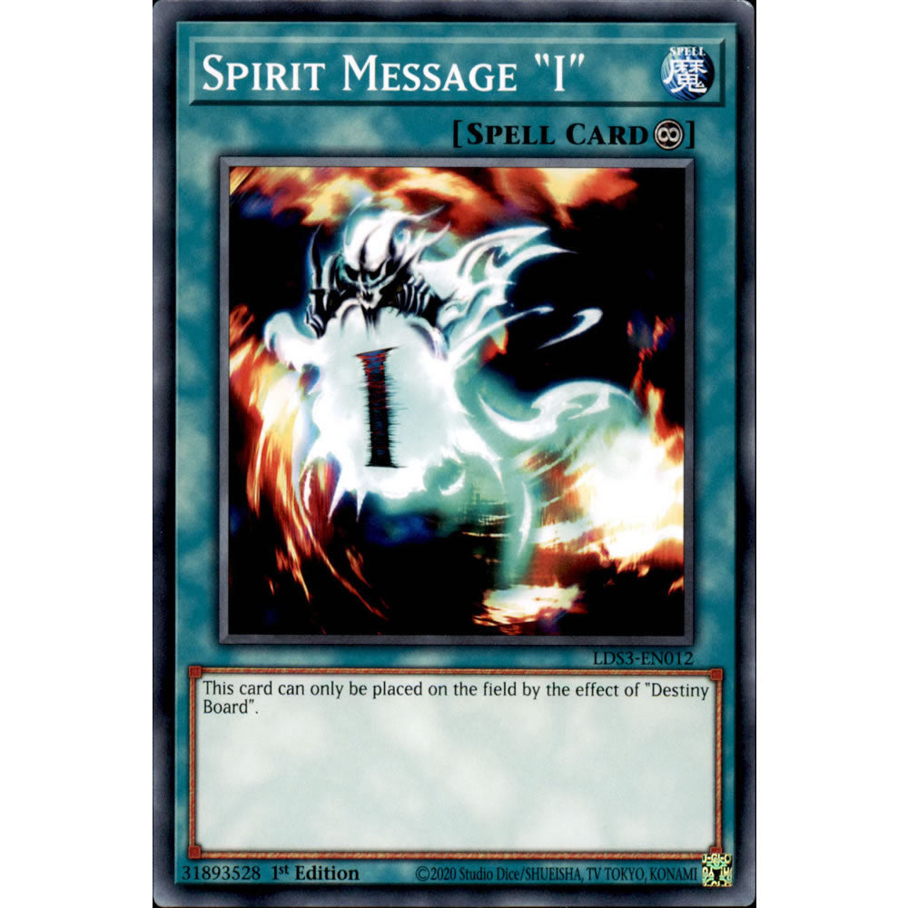 Spirit Message I LDS3-EN012 Yu-Gi-Oh! Card from the Legendary Duelists: Season 3 Set