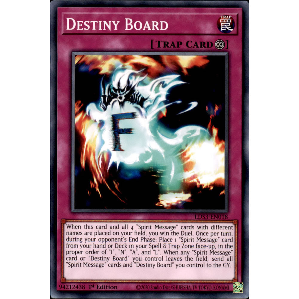 Destiny Board LDS3-EN018 Yu-Gi-Oh! Card from the Legendary Duelists: Season 3 Set