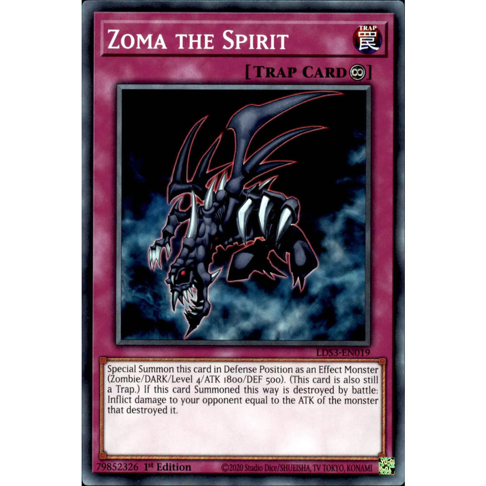 Zoma the Spirit LDS3-EN019 Yu-Gi-Oh! Card from the Legendary Duelists: Season 3 Set