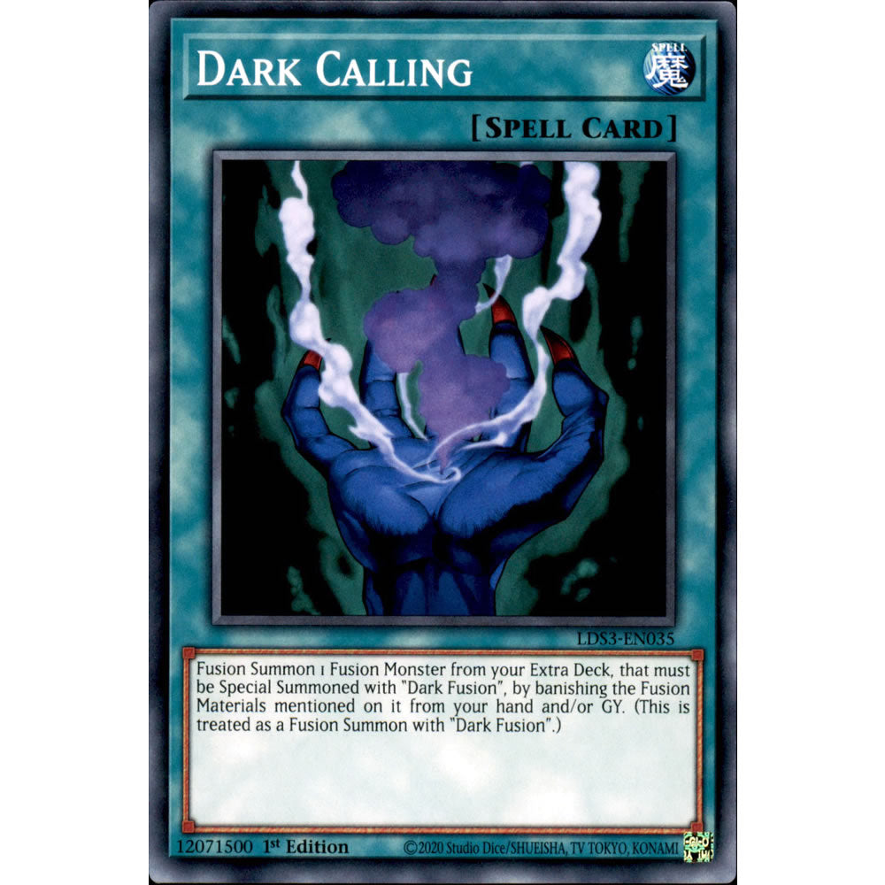 Dark Calling LDS3-EN035 Yu-Gi-Oh! Card from the Legendary Duelists: Season 3 Set