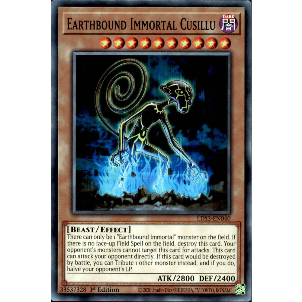 Earthbound Immortal Cusillu LDS3-EN040 Yu-Gi-Oh! Card from the Legendary Duelists: Season 3 Set