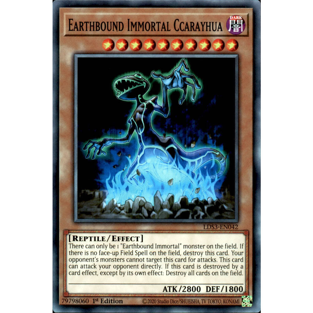 Earthbound Immortal Ccarayhua LDS3-EN042 Yu-Gi-Oh! Card from the Legendary Duelists: Season 3 Set