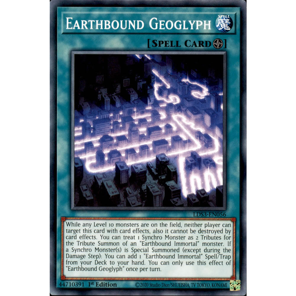 Earthbound Geoglyph LDS3-EN056 Yu-Gi-Oh! Card from the Legendary Duelists: Season 3 Set