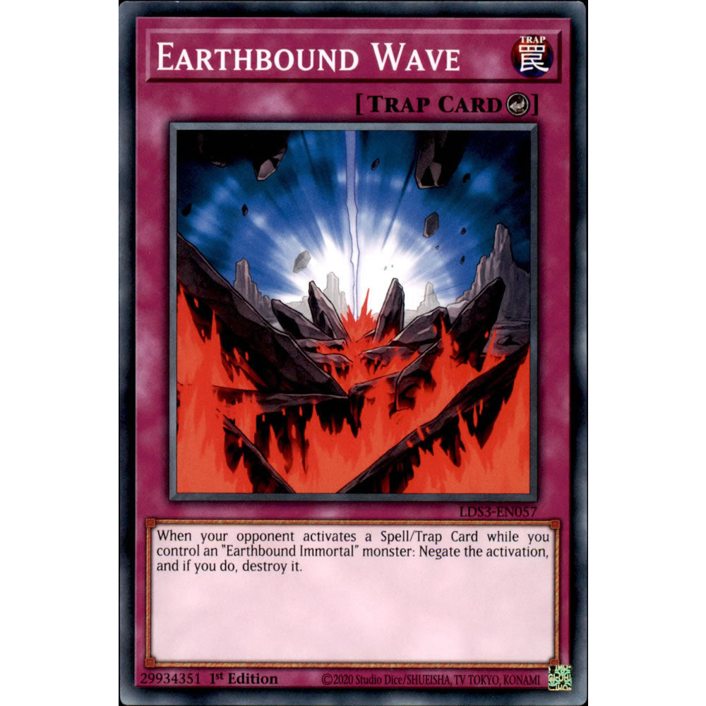 Earthbound Wave LDS3-EN057 Yu-Gi-Oh! Card from the Legendary Duelists: Season 3 Set