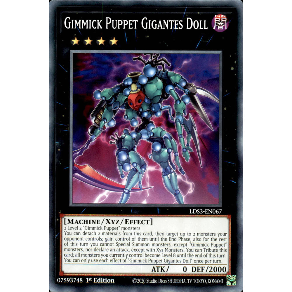 Gimmick Puppet Gigantes Doll LDS3-EN067 Yu-Gi-Oh! Card from the Legendary Duelists: Season 3 Set