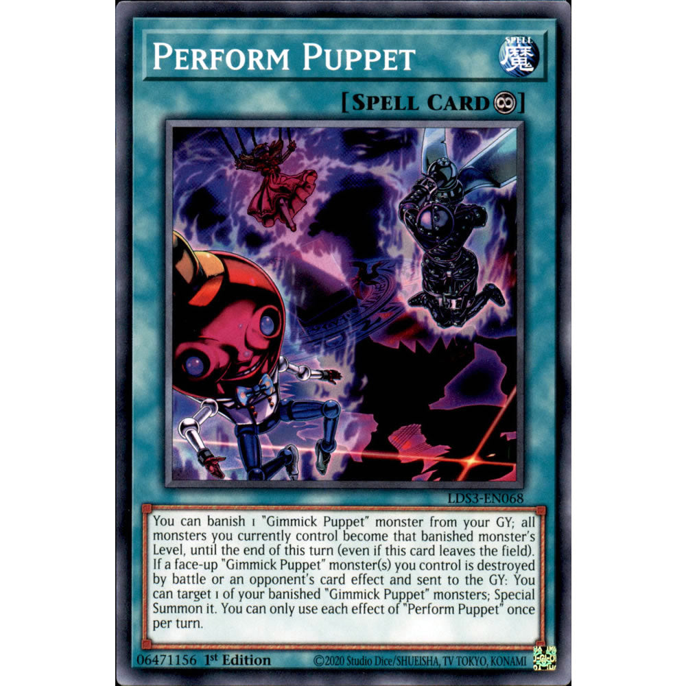 Perform Puppet LDS3-EN068 Yu-Gi-Oh! Card from the Legendary Duelists: Season 3 Set