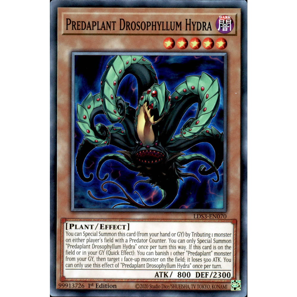 Predaplant Drosophyllum Hydra LDS3-EN070 Yu-Gi-Oh! Card from the Legendary Duelists: Season 3 Set