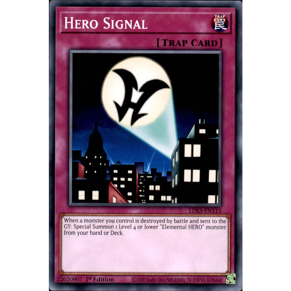 Hero Signal LDS3-EN115 Yu-Gi-Oh! Card from the Legendary Duelists: Season 3 Set