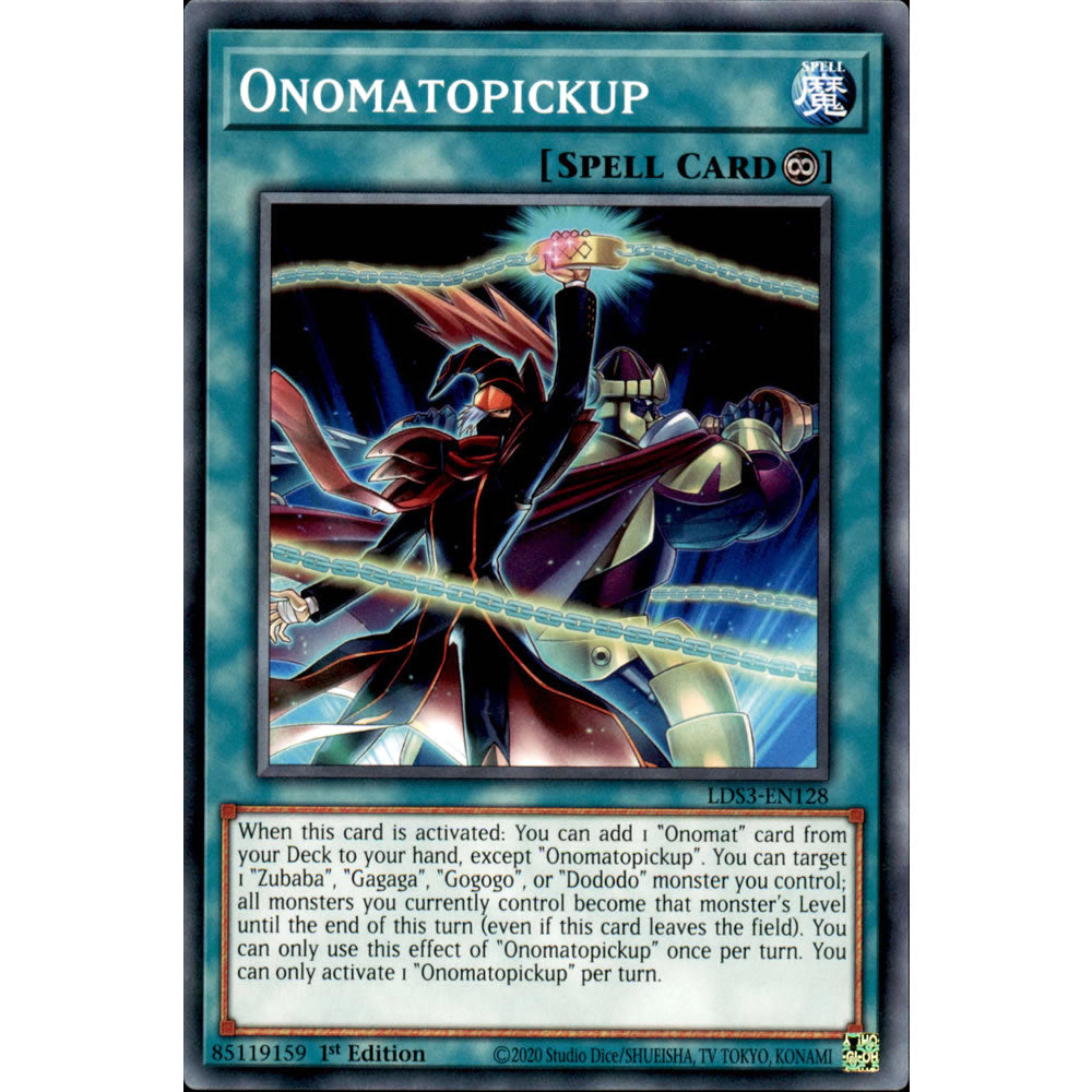 Onomatopickup LDS3-EN128 Yu-Gi-Oh! Card from the Legendary Duelists: Season 3 Set