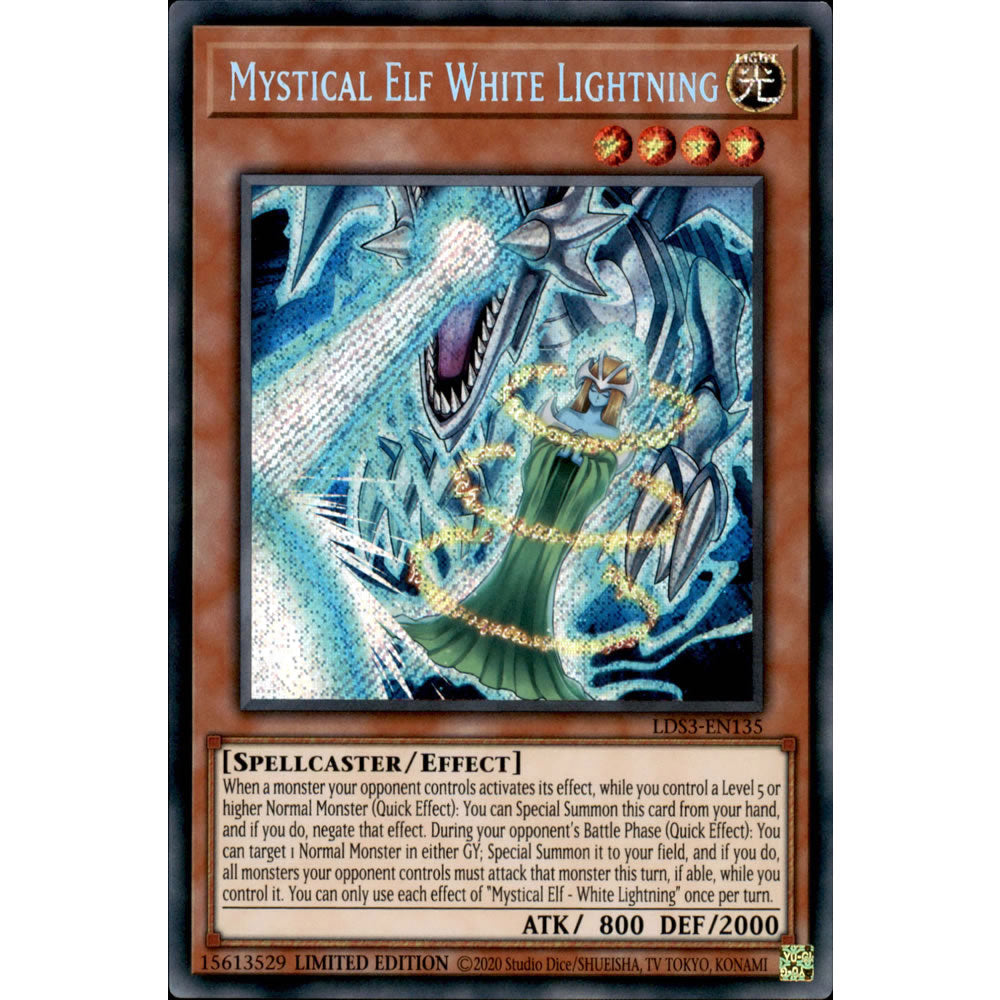 Mystical Elf - White Lightning LDS3-EN135 Yu-Gi-Oh! Card from the Legendary Duelists: Season 3 Set