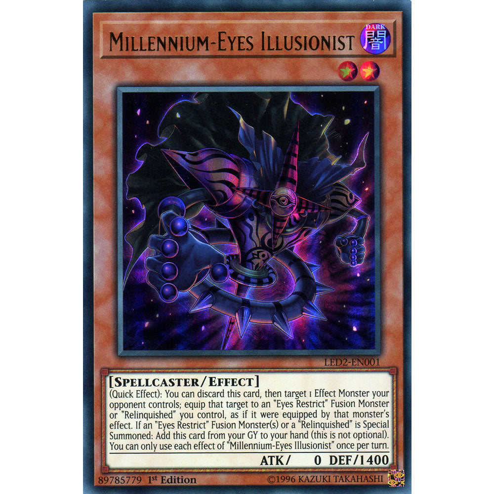 Millennium-Eyes Illusionist LED2-EN001 Yu-Gi-Oh! Card from the Legendary Duelists: Ancient Millennium Set