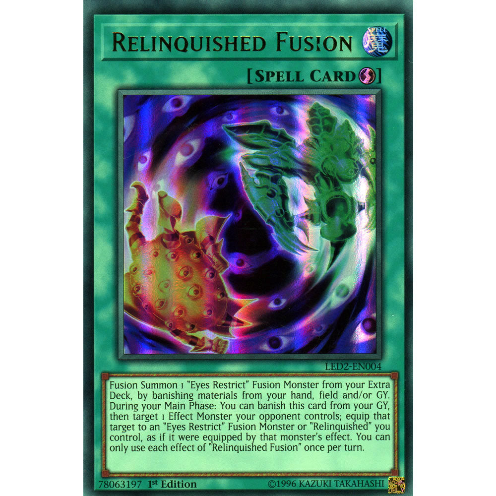 Relinquished Fusion LED2-EN004 Yu-Gi-Oh! Card from the Legendary Duelists: Ancient Millennium Set