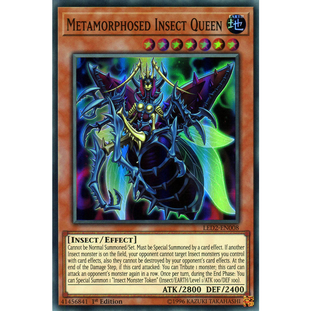 Metamorphosed Insect Queen LED2-EN008 Yu-Gi-Oh! Card from the Legendary Duelists: Ancient Millennium Set