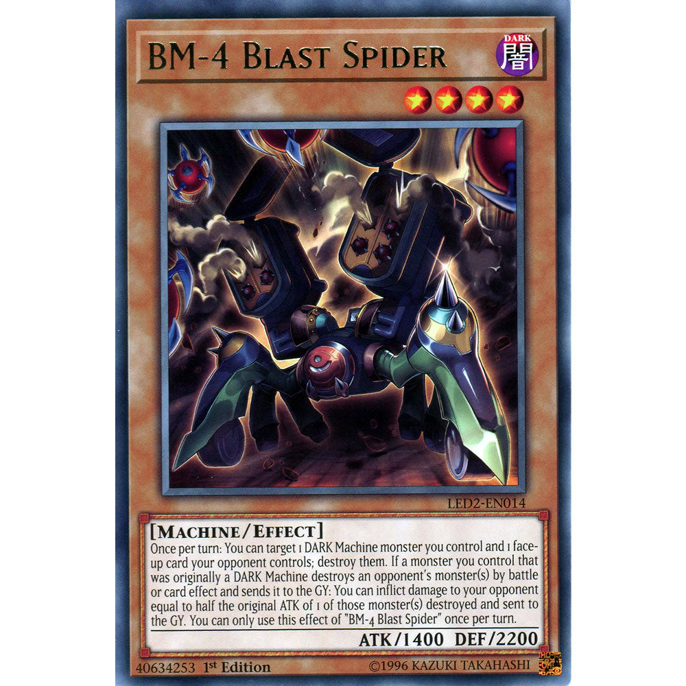 BM-4 Blast Spider LED2-EN014 Yu-Gi-Oh! Card from the Legendary Duelists: Ancient Millennium Set