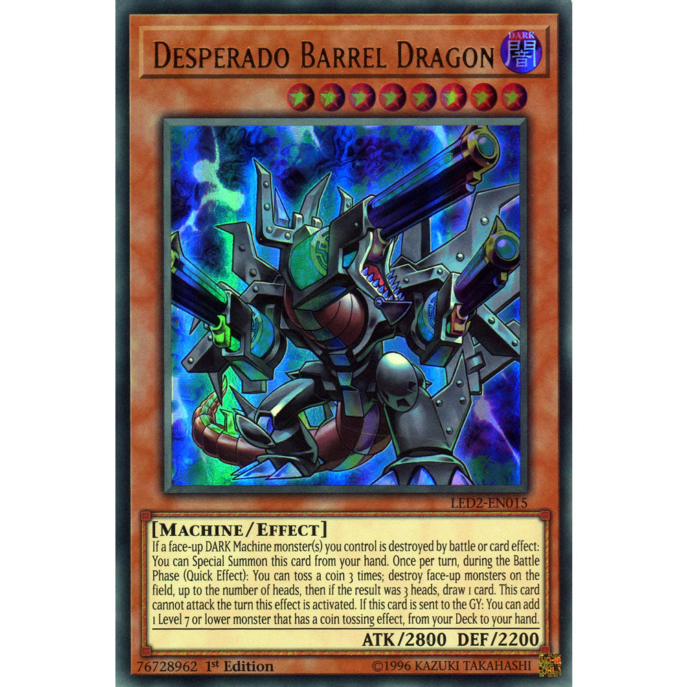 Desperado Barrel Dragon LED2-EN015 Yu-Gi-Oh! Card from the Legendary Duelists: Ancient Millennium Set
