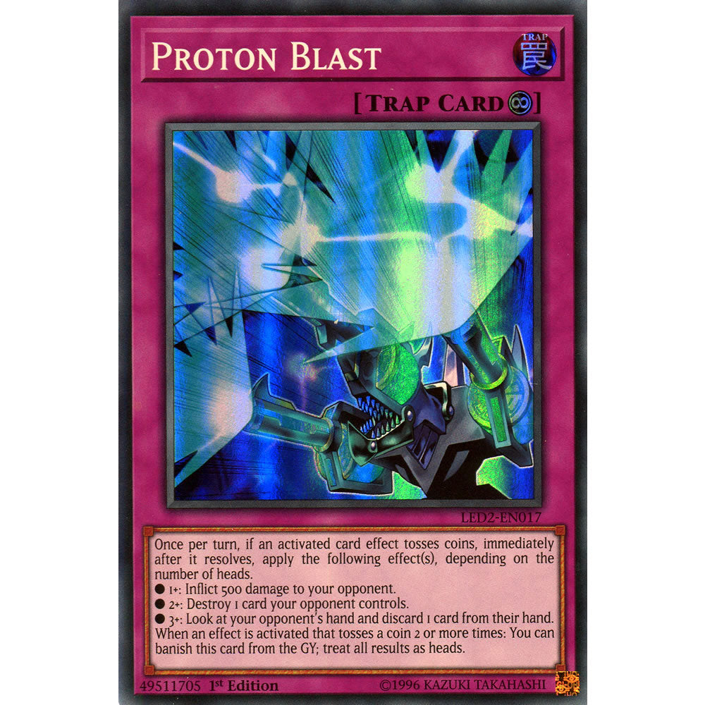 Proton Blast LED2-EN017 Yu-Gi-Oh! Card from the Legendary Duelists: Ancient Millennium Set