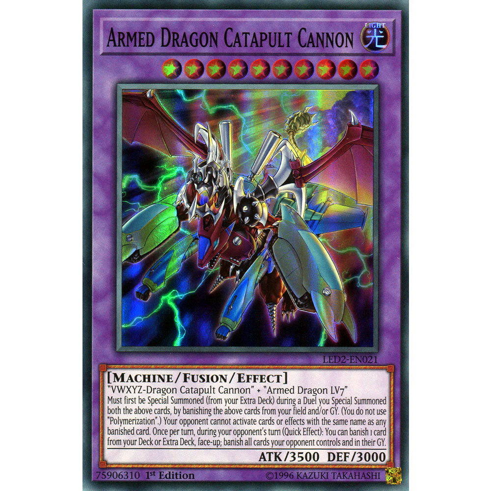 Armed Dragon Catapult Cannon LED2-EN021 Yu-Gi-Oh! Card from the Legendary Duelists: Ancient Millennium Set
