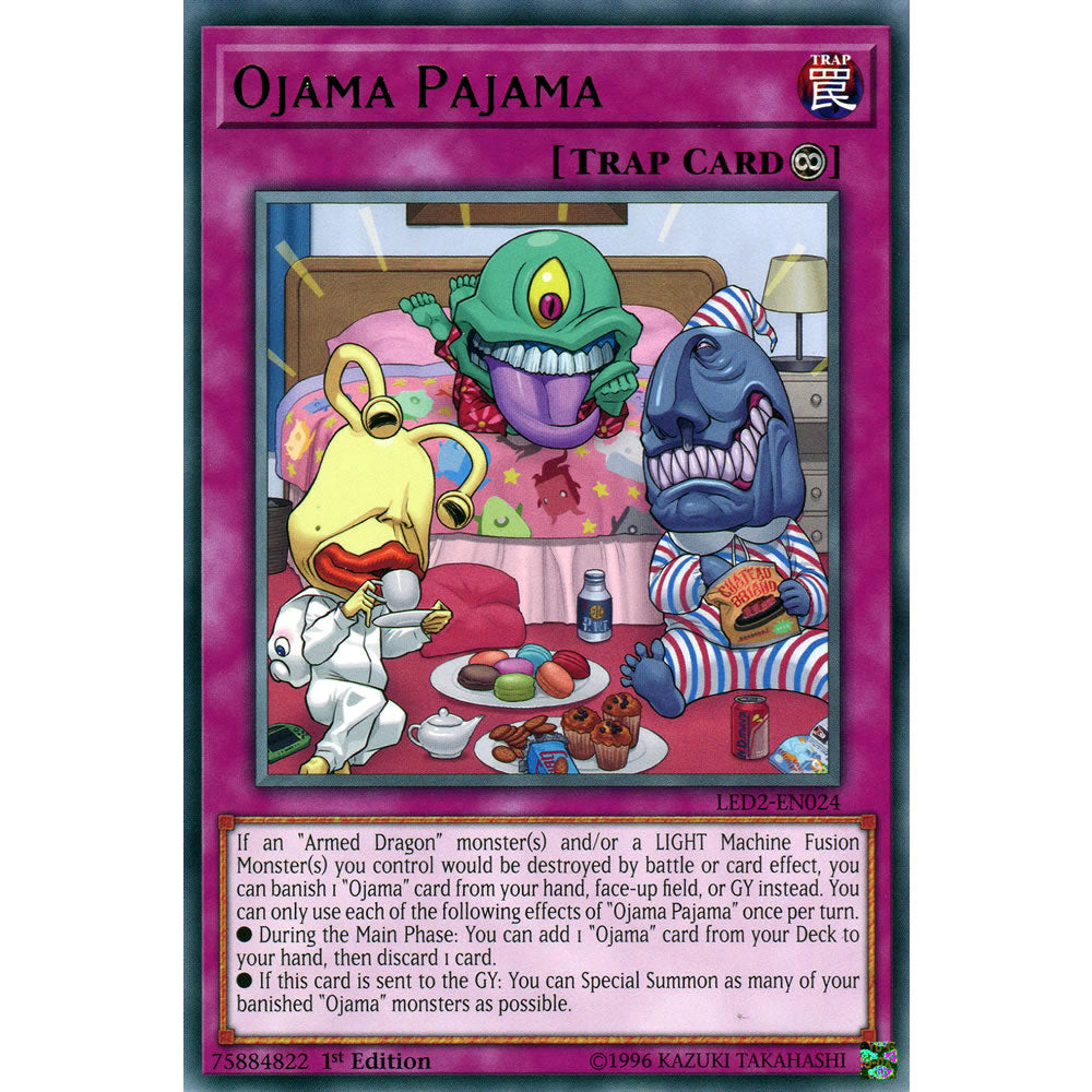 Ojama Pajama LED2-EN024 Yu-Gi-Oh! Card from the Legendary Duelists: Ancient Millennium Set