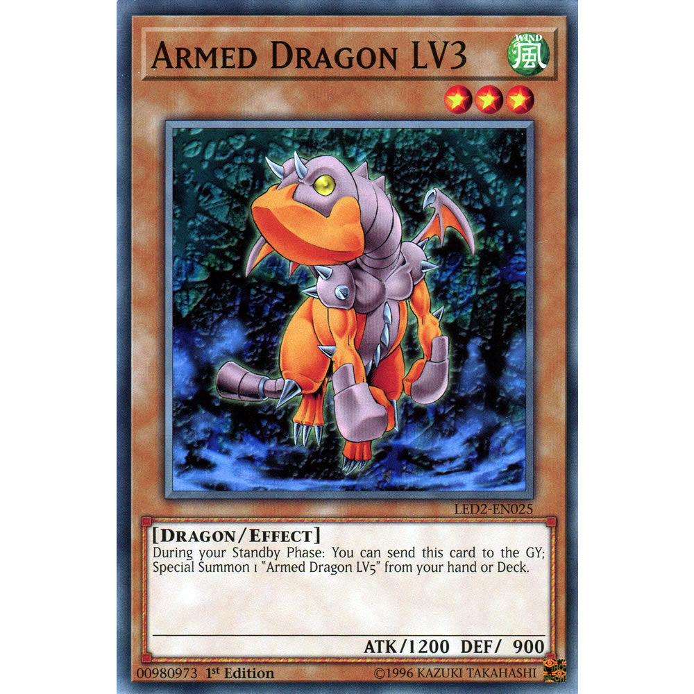 Armed Dragon LV3 LED2-EN025 Yu-Gi-Oh! Card from the Legendary Duelists: Ancient Millennium Set