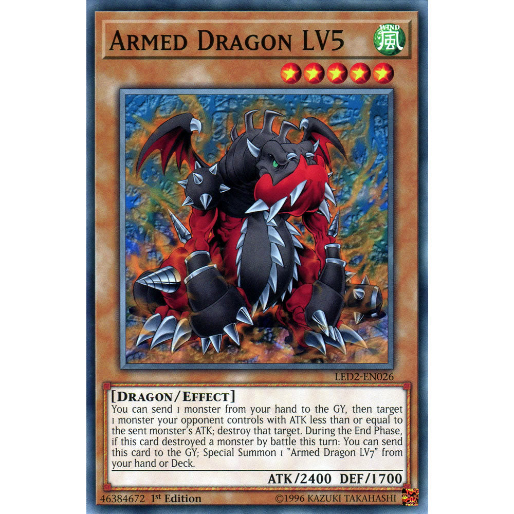 Armed Dragon LV5 LED2-EN026 Yu-Gi-Oh! Card from the Legendary Duelists: Ancient Millennium Set