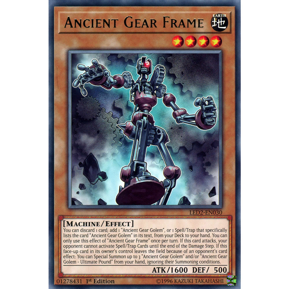 Ancient Gear Frame LED2-EN030 Yu-Gi-Oh! Card from the Legendary Duelists: Ancient Millennium Set