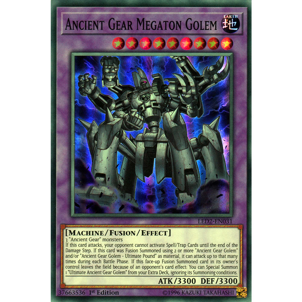 Ancient Gear Megaton Golem LED2-EN031 Yu-Gi-Oh! Card from the Legendary Duelists: Ancient Millennium Set
