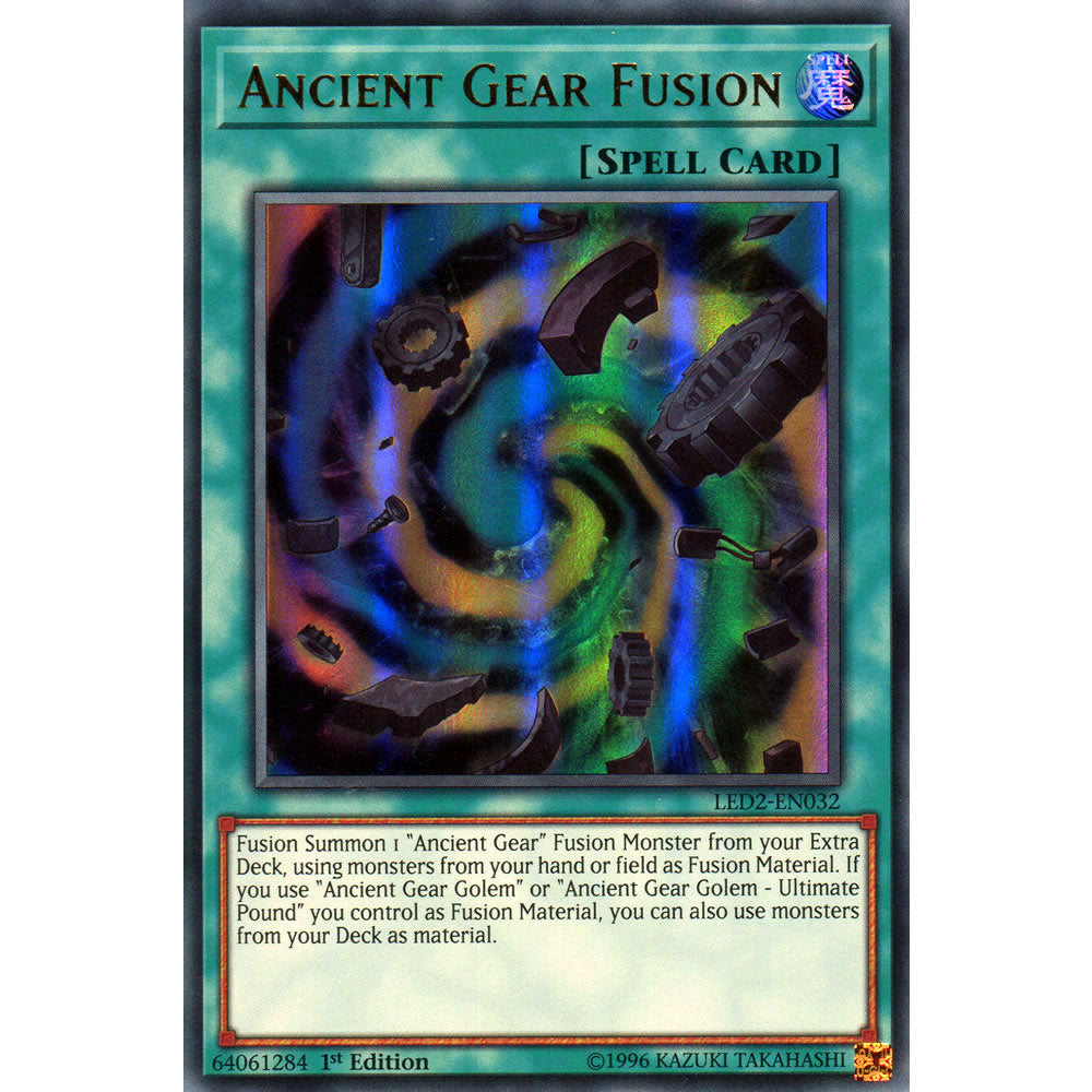 Ancient Gear Fusion LED2-EN032 Yu-Gi-Oh! Card from the Legendary Duelists: Ancient Millennium Set