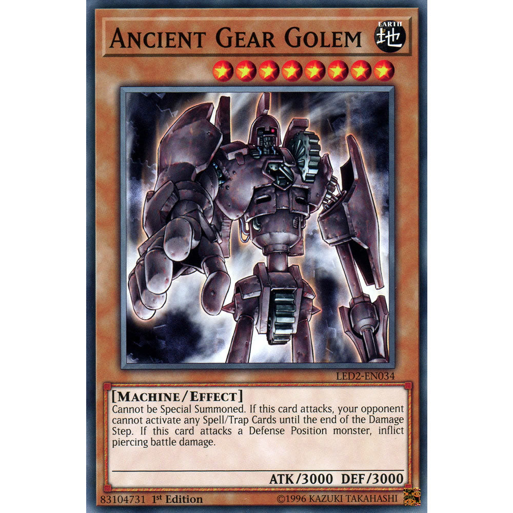 Ancient Gear Golem LED2-EN034 Yu-Gi-Oh! Card from the Legendary Duelists: Ancient Millennium Set