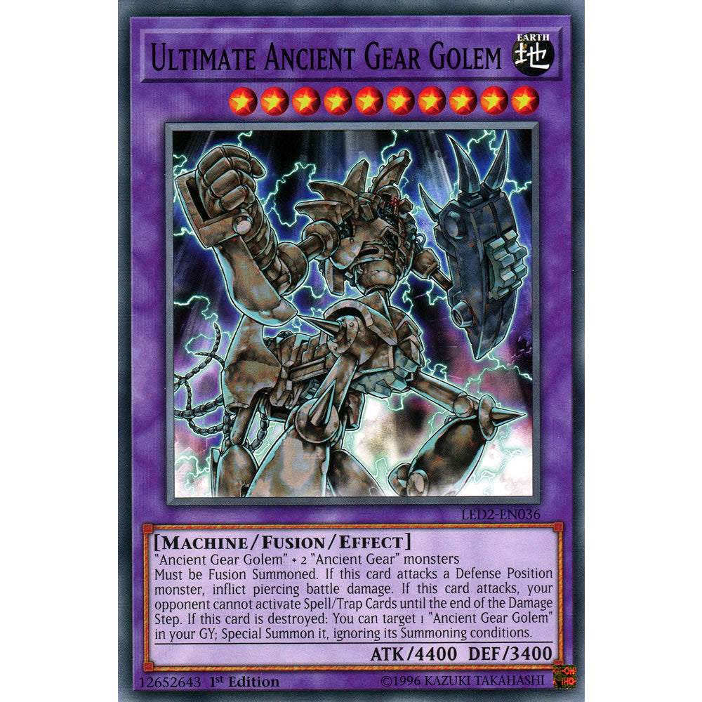Ultimate Ancient Gear Golem LED2-EN036 Yu-Gi-Oh! Card from the Legendary Duelists: Ancient Millennium Set